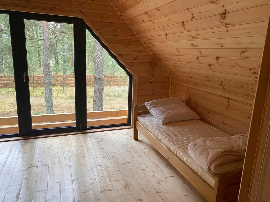 Sypialnia parter z pięknym widokiem Naturalnie Kaszuby - Borsk